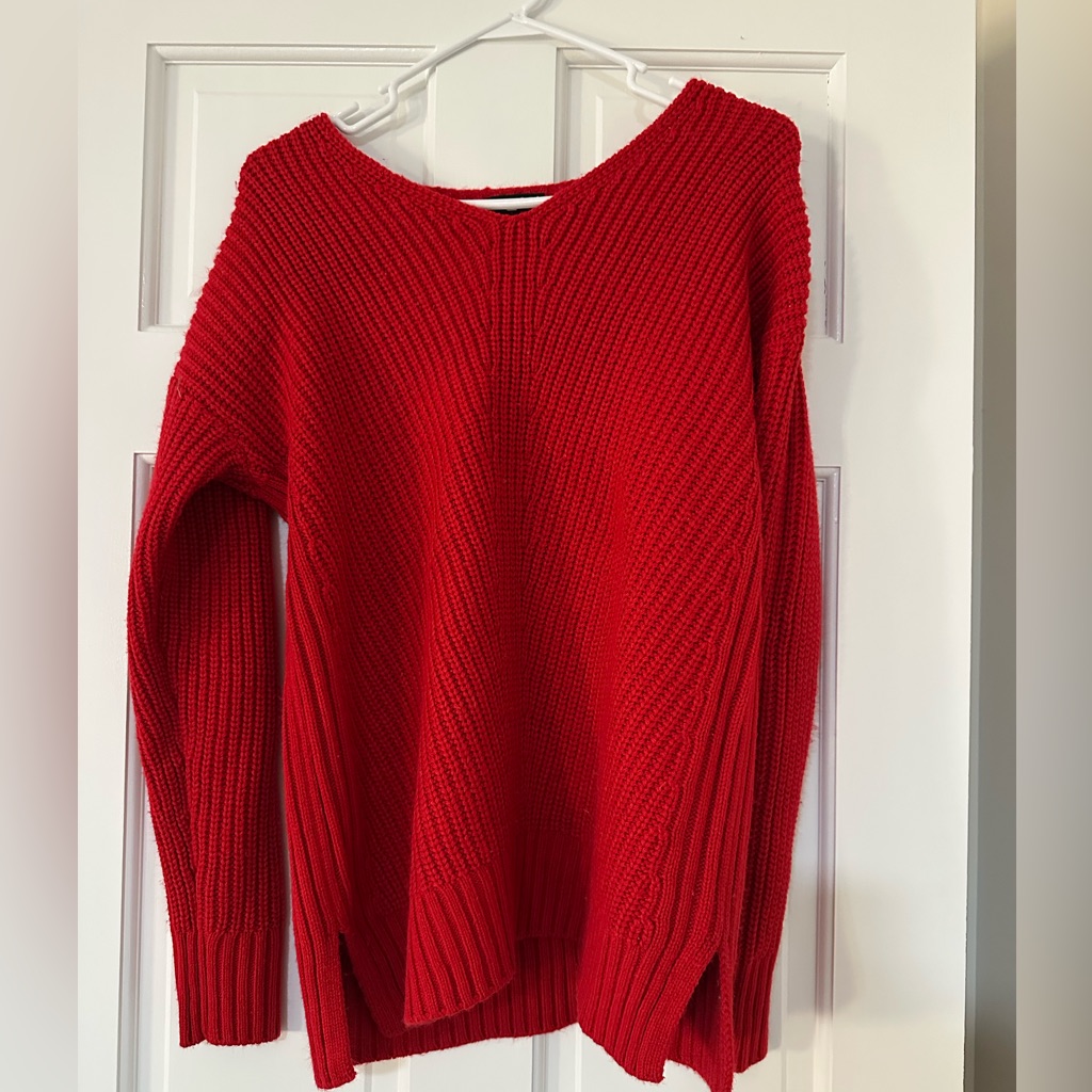 Red ANA Sweater  Vneck  Excellent Condition